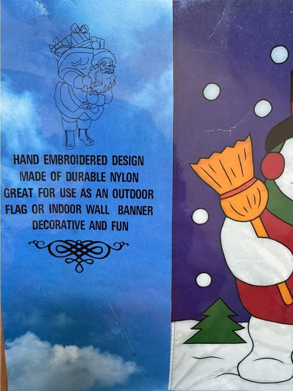 NEW Giant Christmas Flag, Snowman Flag, Outdoor Flag, Wall Banner, Christmas